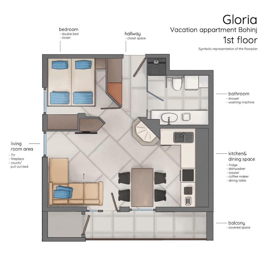 Gloria Holiday - Apartment Bohinj Luaran gambar